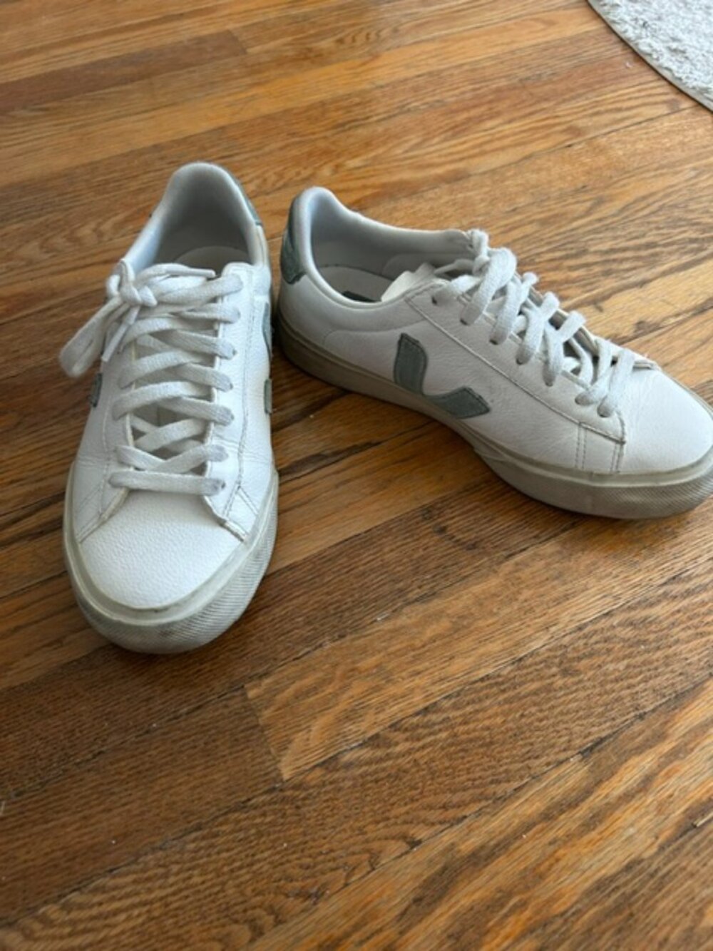 Womens Campo ChromeFree Leather Sneakers - White/Matcha Size EU37
